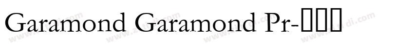 Garamond Garamond Pr字体转换
